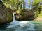 The upper waterfall Giessenfall Der Obere Giessenfall oder Ober Giessenfall waterfall on the Thur River and in the Obertoggenburg