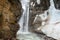 Upper waterfall at Johnson Canyon Canada