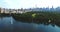Upper west side Manhattan cityscape with Jacqueline Kennedy Onassis Reservoir