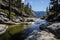 Upper Yosemite Falls: the river just before plunging down...