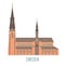 Uppsala Cathedral in Sweden
