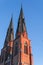 Uppsala Domkyrka cathedral on a winter day