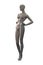 Upright female mannequin against white