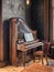 Upright piano in the Countrylife museum in Castlebar county May