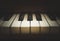 Upright piano keyboard or piano keys