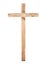 Upright wooden cross