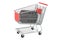 UPS uninterruptible power supply source inside shopping cart, 3D rendering