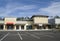 Upscale beige strip mall