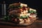 upscale sandwich shop, with creations such as the blt or club sandwich