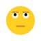 Upset emoji face. Emoticons icon