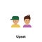 upset, friends, male color icon. Element of friendship icon. Premium quality graphic design icon. Signs and symbols collection