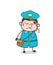 Upset Postman Disappointed Face Expression Vector