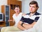Upset spouses after domestic quarrel