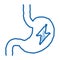 Upset Stomach Symptomp Of Pregnancy doodle icon hand drawn illustration