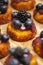 Upside-down berry cupcakes