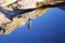 Upside Down Human Body Reflection Blue Mountain Lake