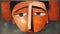 Upside Down Sculpture: A Mesopotamian-inspired Expressionist Painting By Amedeo Modigliani