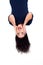 Upside down woman