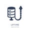 Uptime icon. Trendy flat vector Uptime icon on white background