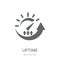 Uptime icon. Trendy Uptime logo concept on white background from