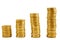 Uptrend gold coins