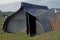 Upturned boat hut, northumberland