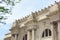 Upward view of architectural detail of the Metropolitan Museum of Art