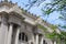 Upward view of architectural detail of the Metropolitan Museum of Art