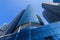 Upward view of a commercial building in Frankfurt