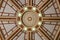 Upward view of the iconic Flinders Street Station Dome