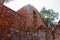 UPWARD VIEW OF TALL WALL ON INNER COMPLEX OF WONDERBOOM FORT RUINS