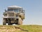 Ural truck in extreme tour to Carpathian Mountains, Ukraine.