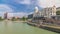 Urania and Danube Canal timelapse hyperlapse in Vienna.