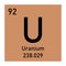 Uranium chemical symbol