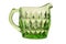 Uranium Depression Glass Cream Jug