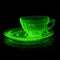 Uranium Glass Teacup