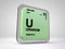 Uranium - U - chemical element periodic table