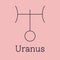 Uranus astrological and zodiac symbol