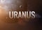 Uranus inspiring inscription on the background of