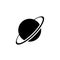 Uranus planet icon vector. Uranus planet simple sign