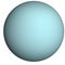 Uranus planet of solar system isolated