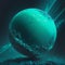 Uranus Solar System - High definition, 8k rendering canvas art