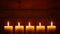 Urban Candles on Vintage Ship Wood Background