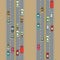 Urban cars background traffic and roads