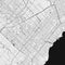 Urban city map of Mississauga. Vector poster. Grayscale street map