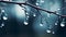 Urban Fairy Tale: Water Drops On Tree Branches Wallpaper