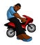 Urban Hip Hop Mini Bike Motorcycle Rider