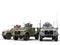 Urban, jungle and desert color military tactical vehicles