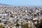 Urban landscape of Athens, Greece. Cityscape of modern Athens, view from Philopappou hill