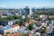 Urban landscape of august evening. View from the bell tower of the Church of St. Olaf. Tallinn. Estonia